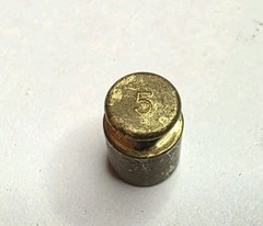 Vintage OHAUS Brass 5g Weight (5 Grams)