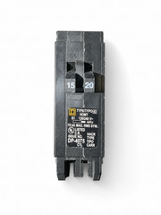 Square D HOMT1520 Tandem Circuit Breaker 15/20 Amp Homeline 120/240V