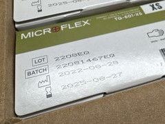 MicroFlex Soft White Nitrile Exam TQ-601-XS *1 CASE* Size: XSmall *See Date*