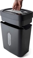 12-Sheet Crosscut Shredder Anti-Jam 5.2Gal Wastebasket Credit Card Office