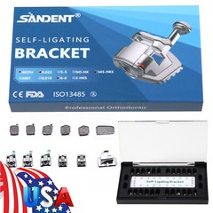 20Pcs/Pack Dental Orthodontic Self Ligating Braces Bracket Metal Brackets