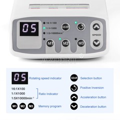Dental LED Brushless Electric Micro Motor 1:5 Increasing Contra Angle Handpiece