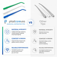 Surgical Aspirator Tips Dental Aspirating Suction Tips (Choose Size & Qty)