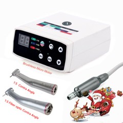 NSK Ti-MAX X95L Style Dental 1:5 LED Fiber Optic Contra Angle Handpiece Red Ring