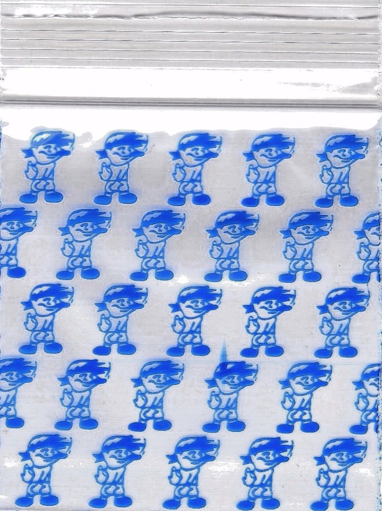 2020 Apple Baggies 100 Mini ZIPPER-SEAL Bags PRINTED Design 2″ X 2″(BOY)