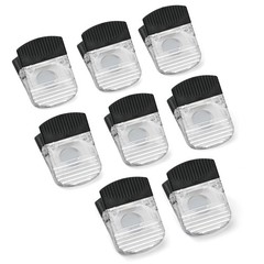 Large Clear 2 Inch Magnetic Office, Paper and Bag Clips, 8-Pack