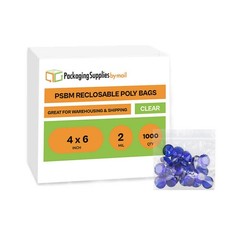 1000 4×6 Clear Plastic Zipper Poly Locking Reclosable Bags 2 MiL