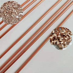 5PCS Pure Copper Round Rod Length 15.7″ Dia 1/8″ for grounding, Gardening, and C