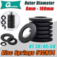 Belleville Spring Compression Washer Disc Springs ID 4.2mm-40.5mm Various Sizes