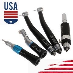 Dental High/Low Speed Turbine Handpiece 2HOLE/4HOLE Black Fit NSK Pana Max ty