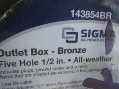 4 yes 4 Sigma Electric 143854 in BRONZE Metal Die Cast Weatherproof Outlet Box