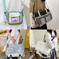 Cartoon Photo Holder set 2Pcs Photocard Keychain Bag Charm mixed