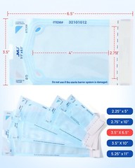 JMU Self Sealing Sterilization Pouches Dual Indicator, Size 3.5″x6.5″ 200pcs/box