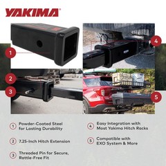 Yakima StraightShot with Powder Coated Finish Type and Steel Construction, Black