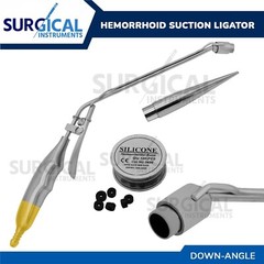 Hemorrhoid Suction Ligator Down Angle With 100 Latex Bands Surgical Instruments