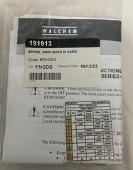 NEW Analog Input Board, Walchem 191913 W900 HEXA AI Card
