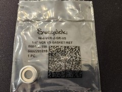 20 Pack – Swagelok NI-4-VCR-2-GR-VS Nickel VCR Face Seal Fitting 1/4 in. Gasket