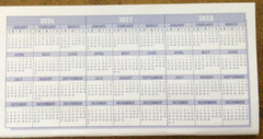 1 [ ONE ] “Easy To Read Register” for Personal Checkbook; 2025 – 2026 – 2027