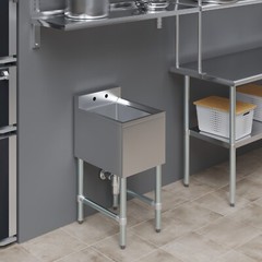14 in. x 19 in. One Compartment Underbar Sink