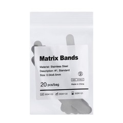 AZDENT Dental Matrix Bands Inch 0.04mm Regular Tofflemire Type 20pcs/bag