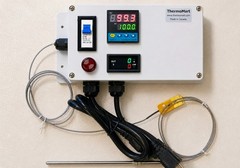 Plug Play Powder Coating Paint Temperature Controller + Timer Gas Oven Kiln