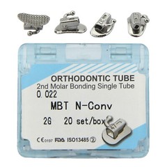 Dental Orthodontic Buccal Tubes 1st 2nd Molar Mini MBT Roth 022 Marked Laser