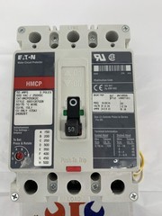 Eaton HMCP050K2C 50A 3P 600V Circuit Breaker w/Eaton 1490D71G11 24V Shunt Trip