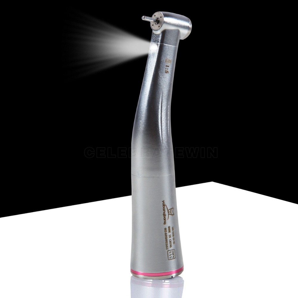 1-5x Dental 1:5 Increasing Contra Angle Optic LED Handpiece Fit Electric Motor