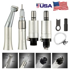 Dental Low Slow Speed Handpiece Contra Angle Straight Air Motor E-type 2/4 Holes