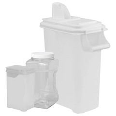 Buddeez Pet Food Storage Solution Set Of 3 – 32Qt 4Qt 2Qt Bpa-Free Containers