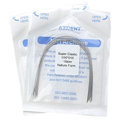 AZDENT Dental Orthodontic Super Elastic NITI Rectangular Arch Wires 10Pcs/Pack