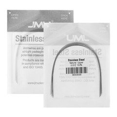 JMU 10PK Orthodontic Archwire Natural Stainless Steel Form Round Rectangular