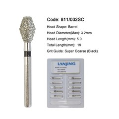 Dental Burs Diamond Round End Taper Surgical Long Ball Barrel FG for High Speed