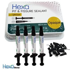 HEXA Pit & Fissure Sealant (Opaque) (4×2 mL Syringes + Tips) Choose Quantity