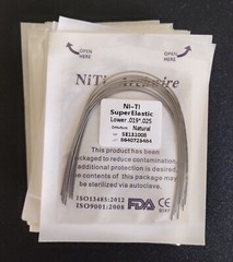 10pcs/Pack Dental Orthodontic Super Elastic Niti Arch Wire Rectangular Nature