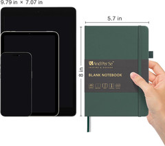 Blank Sketch Notebook, A5 Hardcover, 160 Pages 100Gsm Thick Paper, Unlined Journ
