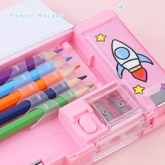 LilyBeauty Pop Up Multifunction Pencil Case for Girls Boys, Cute Cartoon Pen …