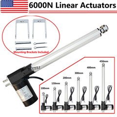 6000N Electric Linear Actuator 1320lb Max Lift Heavy Duty 12V DC Putter Motor IG