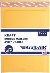 Kraft Bubble Mailer #000 ( 4″x7″ ) 1,000 QTY SHIPS TODAY CALIFORNIA