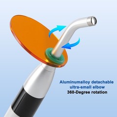 AZDENT Dental Wireless LED Orthodontics Curing Light Lamp 4000mw/cm² Blue Light