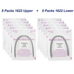 100Pcs Dental Orthodontic Arch Wire NiTi Stainless Steel Ovoid Round Rectangular
