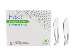 Hexa #21 Surgical Blades Stainless Steel 100 pcs