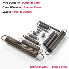 Expansion Spring Tension Springs Wire Diameter 0.2mm to 5mm Various Sizes