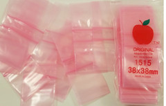 PINK MINI ZIPLOCK BAGGIES 100ct PREMIUM QUALITY DIME BAGS 1.5″ x 1.5″