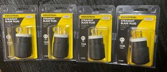 4 Pack 15A 125V NEMA 5-15P STRAIGHT BLADE PLUG Industrial Grade