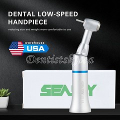 Dental Low Speed Handpiece Push Button Fit FG 1.6mm Burs Contra Angle