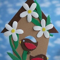 20 IN x 9 FT Single Face B-flute Corrugated Cardboard Roll for Crafts and Wrap