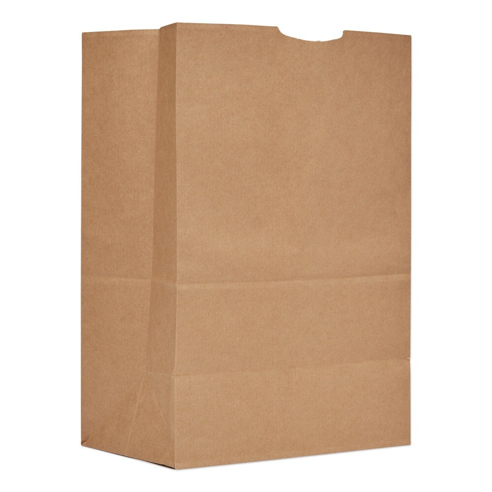 General SK1652 12 x 7 x 17 1/6 BBL Grocery Paper Bags – Kraft (500/Bndl) New