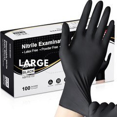 2x 100 Schneider Nitrile Exam Gloves, 5 Mil Thick Gloves Latex & Powder free