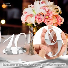 Yalikop 10 Pcs Table Numbers for Wedding 1-10 Reception Wedding Numbers Signs…